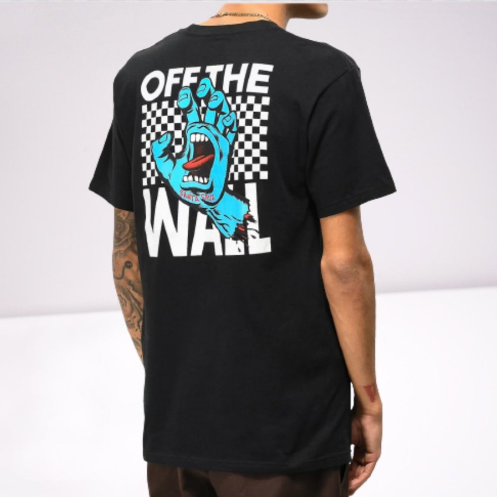 Vans x Santa Cruz Wall Grab Black T-Shirt, M